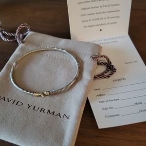 Authentic DAVID YURMAN Cable Buckle Bracelet 3mm